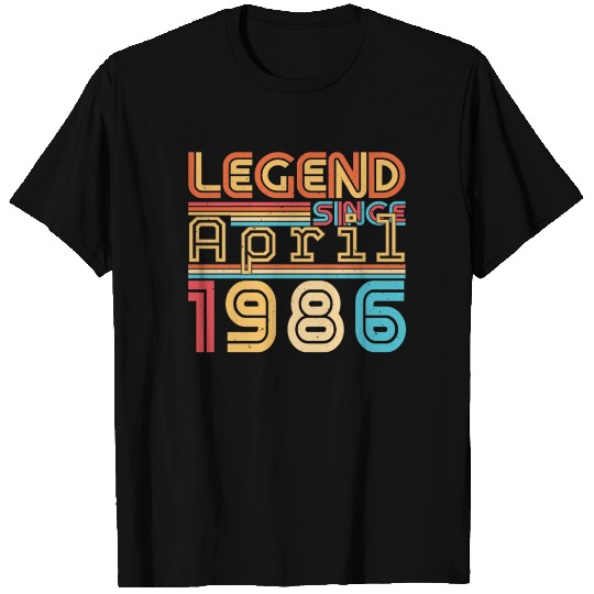 1986 April Birthday Greeting T Shirts