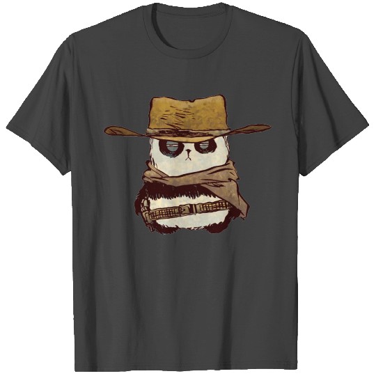 The Panda with No Name cowboy T Shirts