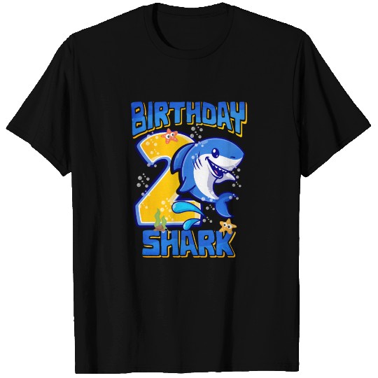 2nd Birthday Shark T Shirts