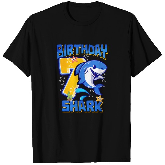 7th Birthday Shark T Shirts