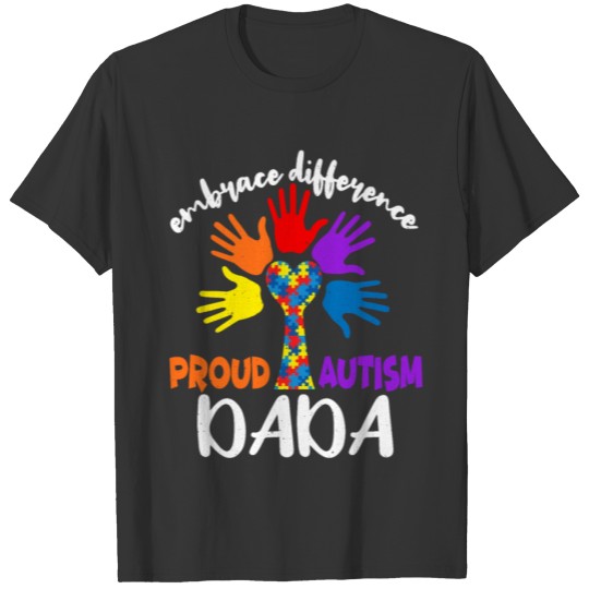 Proud Daddy Dad Puzzle Special Autism Awareness T-shirt