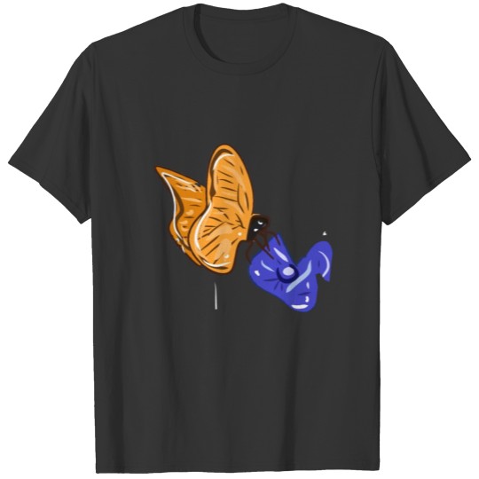 Butterfly wears insect animal icon wings T-shirt