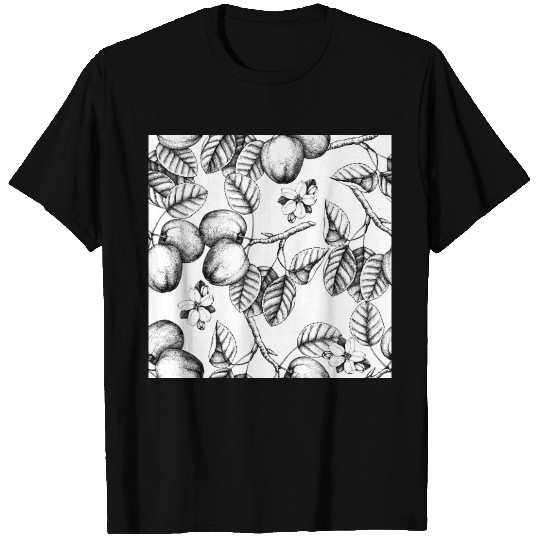 apple tree pattern T Shirts