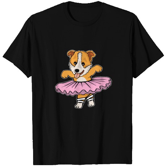 Corgi Dog Ballet Dancer Gift Girls Ballet Dancing T Shirts