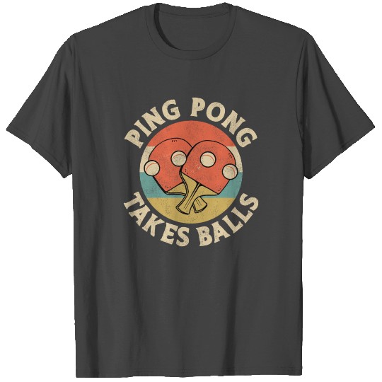 Ping Pong Table Tennis Retro T Shirts