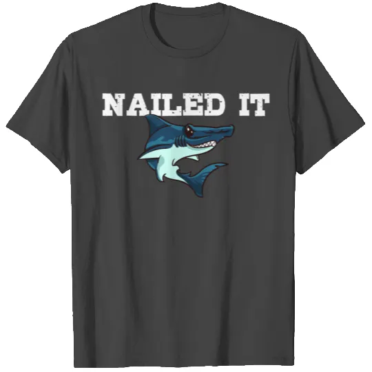 Hammerhead Shark Head Tooth Funny T Shirts