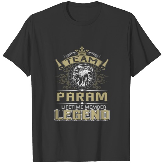 Param Name T Shirts - Param Eagle Lifetime Member L