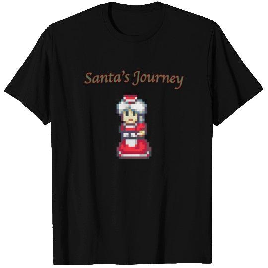 Mrs. Claus Santa's Journey Line T Shirts