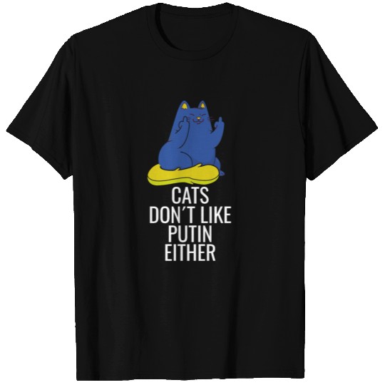 Ukraine Cats dont like Putin either T Shirts