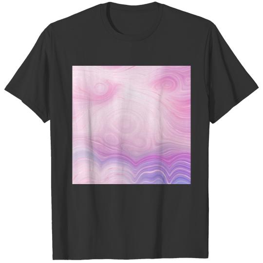 Pink Rose Gold Agate Geode Luxury T Shirts