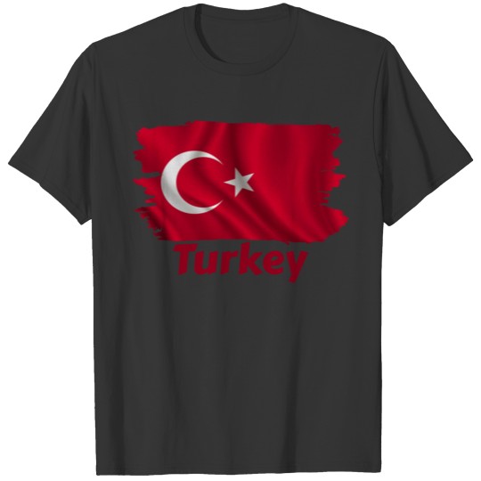 Turkey Flag Text T-shirt