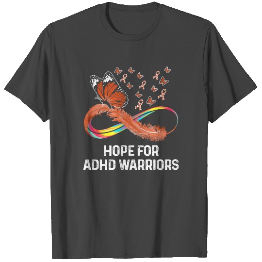 ADHD Awareness Ribbon Attention Deficit Warrior T Shirts