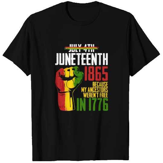Juneteenth African American 1865 Independence T Shirts