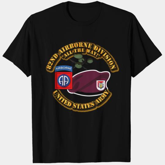 Army 82nd Airborne Div Beret Mass Tac Maroon 1 Rec T Shirts
