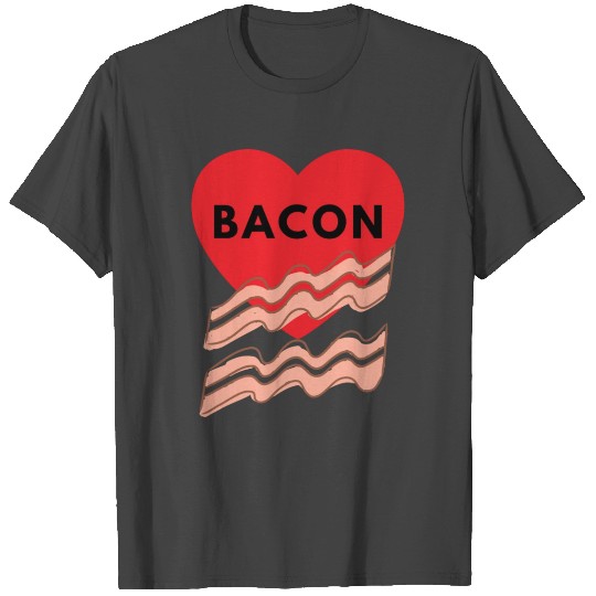 I LOVE BACON. Bacon Lover Design. Version 1/1. NEW T Shirts