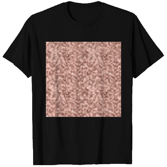 Luxury Rose Gold Sparkle Pattern T Shirts