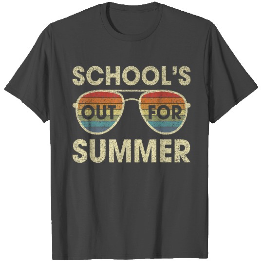 Retro Last Day Of School Schools Out For Summer T Shirts