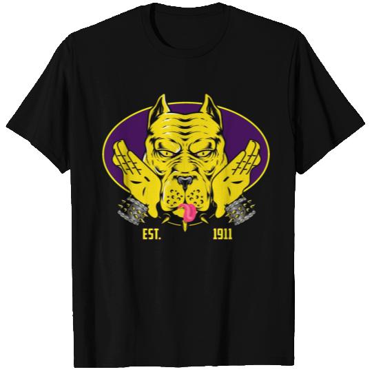 Black Fraternity, Omega 1911 Bulldog Hand T Shirts