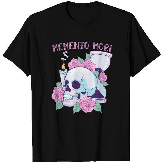 Memento Mori Pastel Goth Gothic Skull Stoic Mortal T Shirts