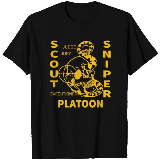 Scout Sniper Platoon Judge Jury Executioner T Shirts