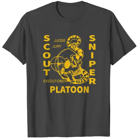 Scout Sniper Platoon Judge Jury Executioner T Shirts