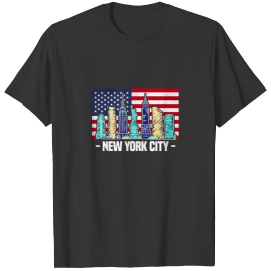 The skyline of NEW YORK CITY T-shirt