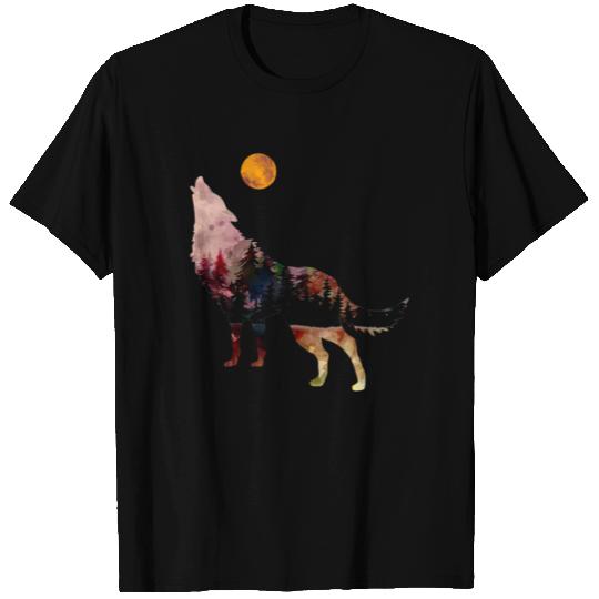 Moon Howling Wolf Wolf T Shirts Lone Wolf T Shirts