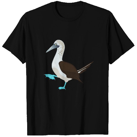 Blue Footed Booby Bird Illustration T Shirts