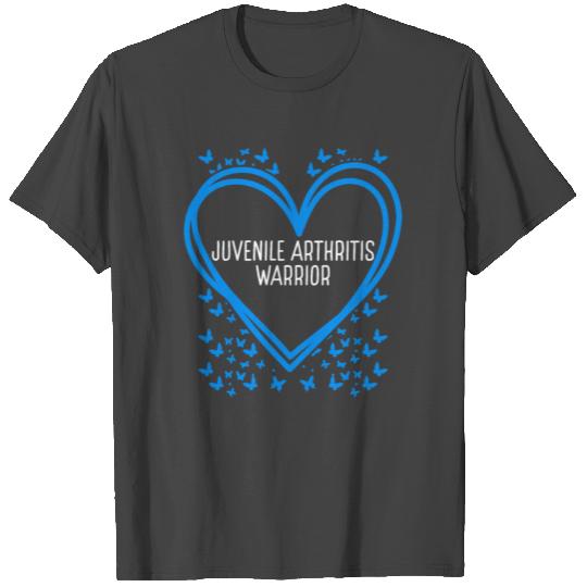 Juvenile Arthritis Ribbon Fighter Heart Warrior T Shirts