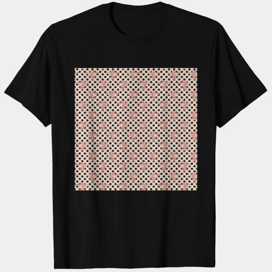 Vintage Rose Gold Queen Honey Bee Pattern T Shirts