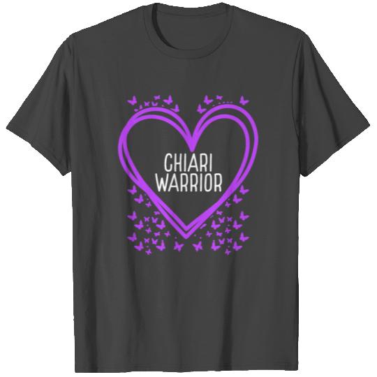 Chiari Malformation Ribbon Fighter Heart Warrior T Shirts