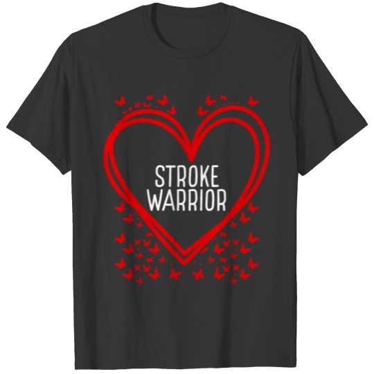 Stroke Ribbon Fighter Heart Stroke Warrior T-shirt