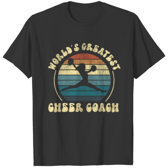 Cheer Cheerleading Coach Retro T-shirt