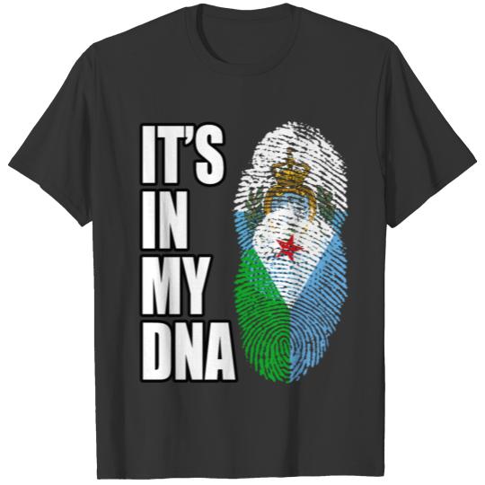 Sammarinesen And Djiboutian Vintage Heritage DNA F T-shirt