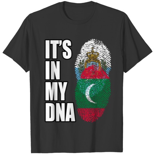 Sammarinesen And Maldivian Vintage Heritage DNA Fl T-shirt