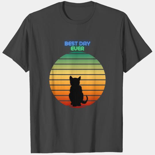 Best day ever - cat sunset T Shirts