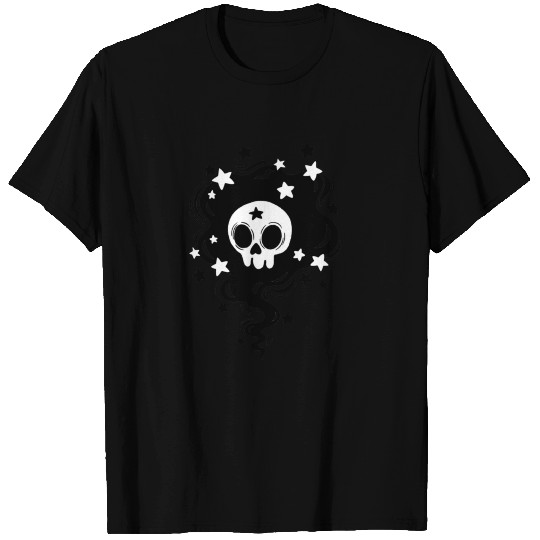 Skull Black Magic Swirl T Shirts