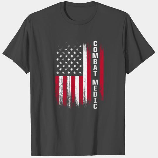 Combat Medic Studies USA American Military graphic T Shirts