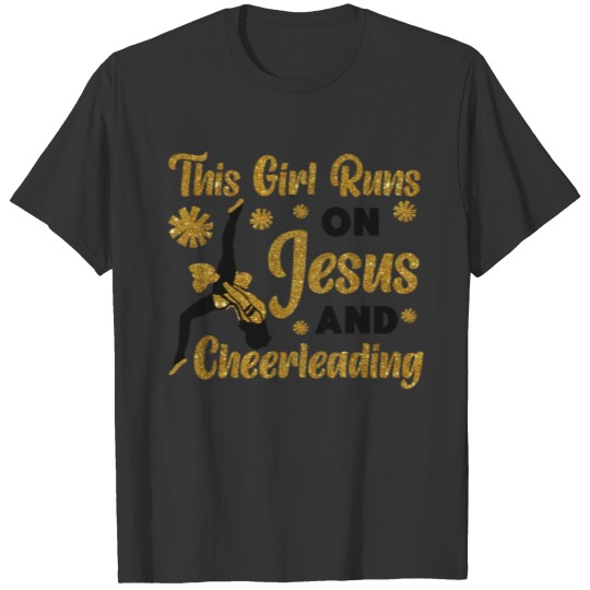 Cheer Cheerleading Jesus Faith T-shirt