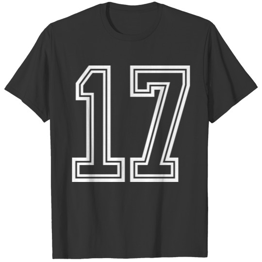 17 Number symbol T-shirt