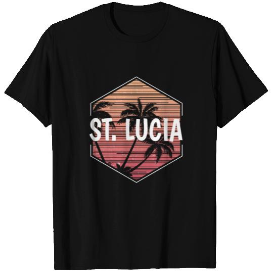 St Lucia Beach Vacation Souvenir T Shirts