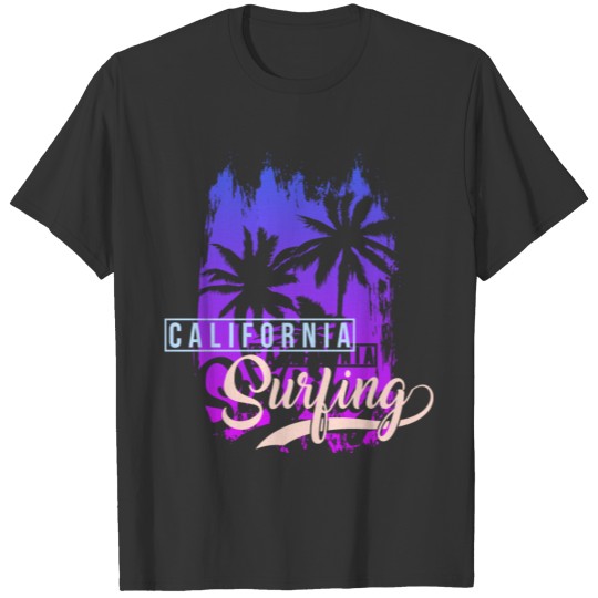 California Surfing, street surfer T Shirts
