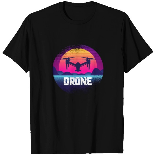 Vaporwave Drone Quadcopter Remote Control Flying T Shirts