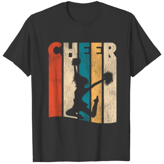 Cheer Cheerleading Retro Vintage T-shirt