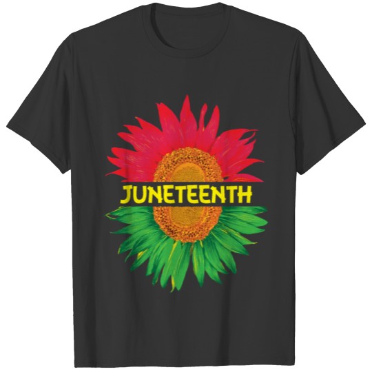 Juneteenth independent colorful Sunflower T Shirts