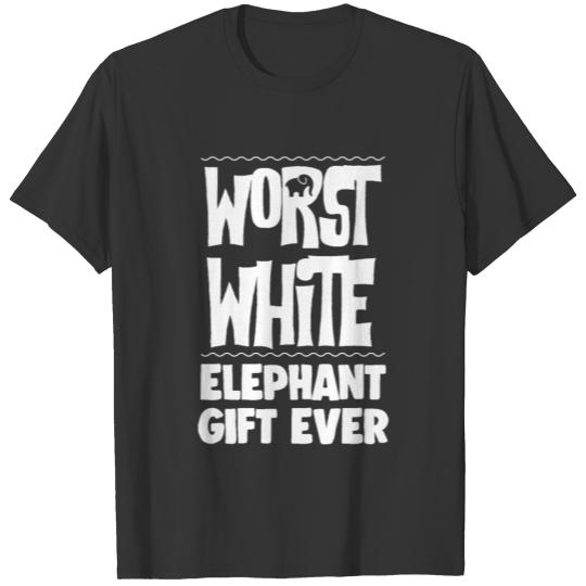 Funny Christmas White Elephant Xmas Apparel T-shirt