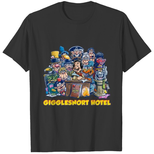 Cartoon town Hotel T-shirt