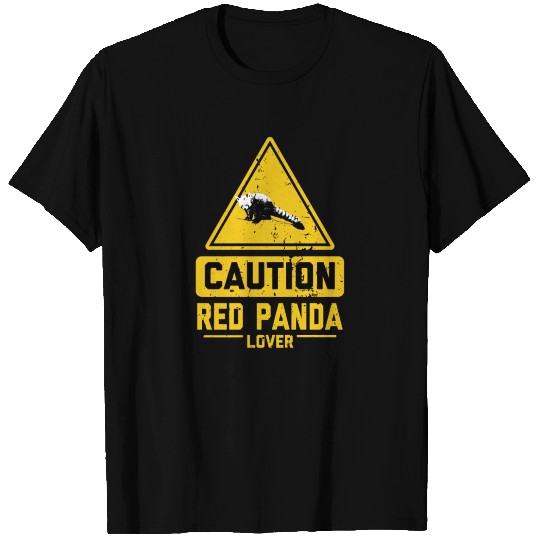 CAUTION Red Panda Lover T Shirts