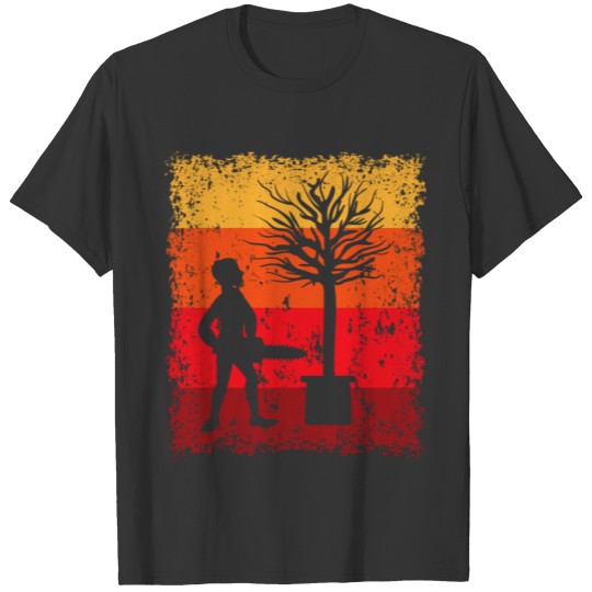 Chainsaw Lumberjack Forest Worker Treecutter T Shirts