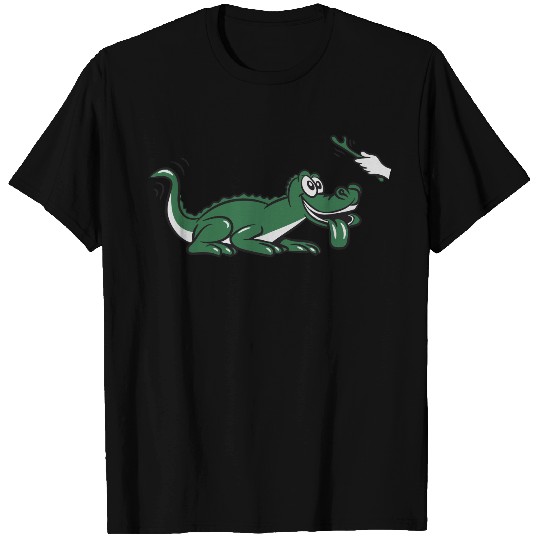 Crocodile reptile fetch T Shirts